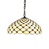 Tiffany Stained Glass Pendant Lamp With 2 Lights For Dining Room