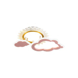 Rainbow Cloud Led Pink Flushmount For Childs Bedroom
