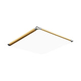 Modern Ultra-Thin Square Flush Mount With Gold Integrated Led Acrylic Shade - Warm/White 18/21/35.5