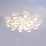 Contemporary Floral Led Ceiling Light Fixture In Warm/White/Natural With 3/6/9 Lights