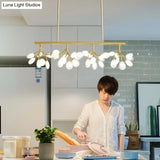 Acrylic Island Lighting Fixture: Simplicity Design With 36 Bulbs - Perfect For Dining Rooms!