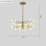 Acrylic Led Chandelier Pendant Light - Minimalist Tree Branch Design For Living Room Ceiling Lamp