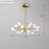 Acrylic Led Chandelier Pendant Light - Minimalist Tree Branch Design For Living Room Ceiling Lamp