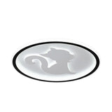 Acrylic Led Kitten Ceiling Fixture - Animal Inspired Light For Bedroom And Nursery White /