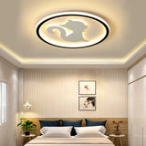 Acrylic Led Kitten Ceiling Fixture - Animal Inspired Light For Bedroom And Nursery White / Warm