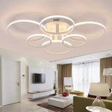 Acrylic Led Semi Flush Mount Ceiling Light In Warm/White With Simple Design - Available 4/6/8