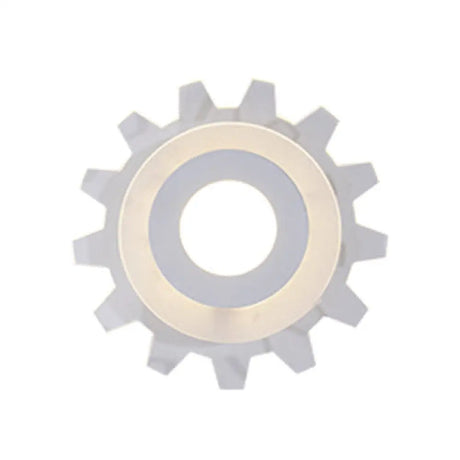 Acrylic Led Wall Light With White Finish For Kids Bedroom - Gear Sconce