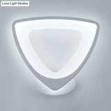 Acrylic Led Wall Sconce Light In Triangle Oval And Teardrop Shapes - Warm Or White