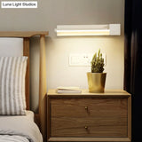 Adjustable Acrylic Linear Wall Sconce Led Light Fixture - Black/White Warm/White