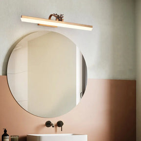 Adjustable Arm Led Wall Mount Light With Antler Design - 17/23/31.5 Wide Acrylic Bathroom Lighting