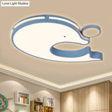 Adorable Acrylic Dolphin Led Ceiling Light - Perfect For Baby Room Or Kindergarten!