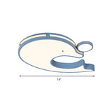 Adorable Acrylic Dolphin Led Ceiling Light - Perfect For Baby Room Or Kindergarten!