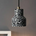 Alathfar - Cement Bell Pendant Ceiling Light Simplicity 1 Black/White/Pink Hanging Black