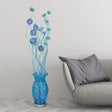 Aluminum Led Flower Reading Floor Lamp - Decorative Stand Up Lighting For Bedroom Red/Yellow/Blue