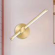 Aluminum Led Wall Lamp - Gold Tube/Stick Design For Boys Bedside / A