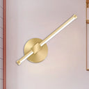 Aluminum Led Wall Lamp - Gold Tube/Stick Design For Boys Bedside / A