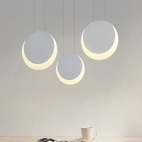 Anna - Moon Shaped Pendant Nordic Metal 3/4/5 Lights Cluster Light 3 / White Warm