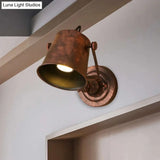 Antique Style Iron Wall Sconce - Outdoor Mounted Lamp Adjustable Black/Grey