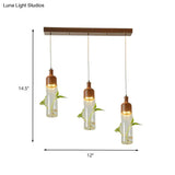 Antique Wine Bottle Cluster Pendant Ceiling Light - Metal Led With Multiple Bulbs Brown Finish
