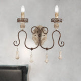 Antiqued Bronze Candle-Style Wall Lamp - Perfect For Bedroom Lighting 2 /
