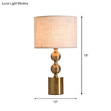 Antiqued Gold Gourd Base Night Light Table Lamp