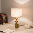 Antiqued Gold Gourd Base Night Light Table Lamp