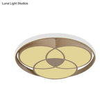 Art Deco Acrylic Flush Mount Ceiling Light For Bedroom