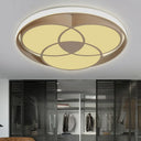 Art Deco Acrylic Flush Mount Ceiling Light For Bedroom White / 16’