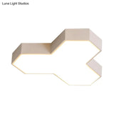 Art Deco Flush Mount Led Ceiling Light For Living Room With Acrylic Fixture