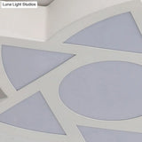 Art Deco Flush Mount Led Ceiling Light For Living Room With Acrylic Fixture