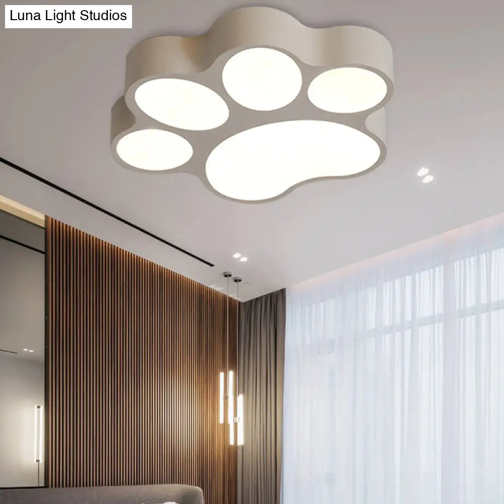 Art Deco Flush Mount Led Ceiling Light For Living Room With Acrylic Fixture