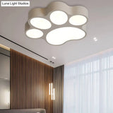 Art Deco Flush Mount Led Ceiling Light For Living Room With Acrylic Fixture