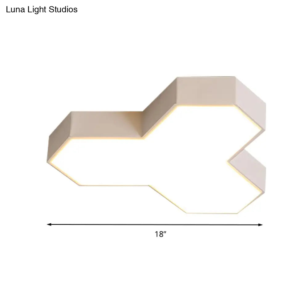 Art Deco Flush Mount Led Ceiling Light For Living Room With Acrylic Fixture