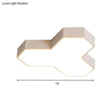 Art Deco Flush Mount Led Ceiling Light For Living Room With Acrylic Fixture