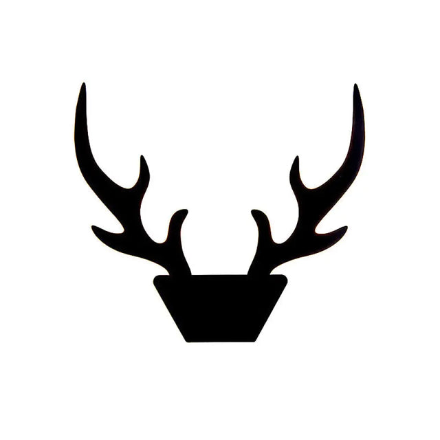 Art Deco Led Antlers Acrylic Wall Sconce Light Fixture In Warm/White White/Black Lamp