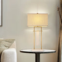 Ascella - Night Lighting Classic Bedroom Table Lamp With Crystal Accent Gold