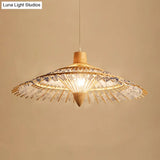 Asia Bamboo Ceiling Light Pendant - 19.5’ / 23.5’ 27.5’ White/Blue