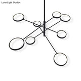 Aurora - Modernist Ring Ceiling Chandelier Metal Pendant Light Fixtures With Hanging Cord For