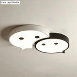Baby Elf Led Ceiling Mount Light: Charming Metal And Acrylic Lamp For Child’s Bedroom