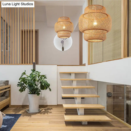 Bamboo Lantern Suspension Pendant Light - Simplicity At Its Best!
