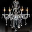 Baroque Candelabra Chandelier: Clear Crystal Pendant Light For Dining Room 6 /