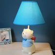 Bear Cartoon Fabric Desk Lamp Adjustable Bedside Reading Light Blue / A