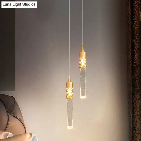 Bedside Chandelier Simple Creative Luxury Crystal Single Head Two Tv Background Wall Pendant