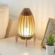 Beige Usb Rocket Frame Cartoon Led Nightstand Lamp For Bedroom Wood