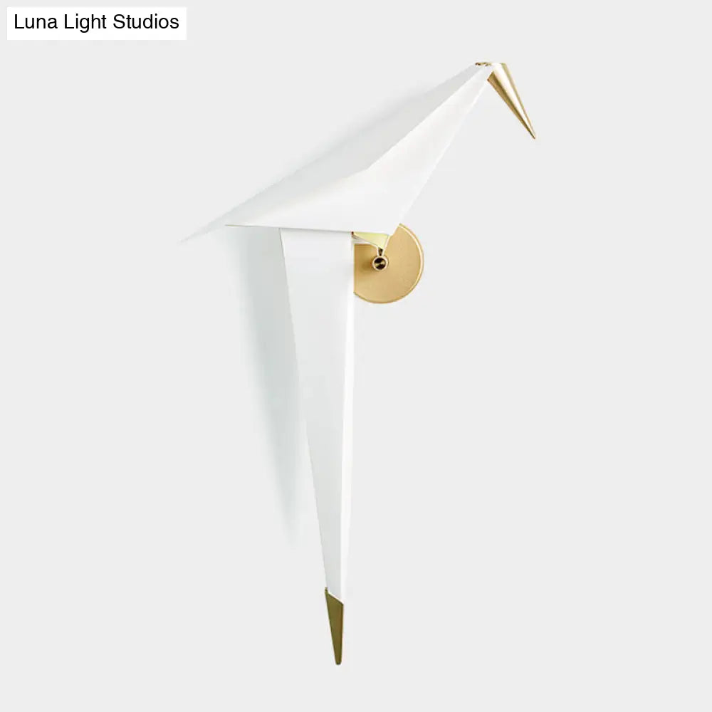 Bird Wall Sconce Led Acrylic Shade Light For Restaurant & Bedroom Decor