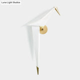 Bird Wall Sconce Led Acrylic Shade Light For Restaurant & Bedroom Decor