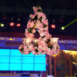 Black Floral Glass Pendant Chandelier For Restaurant Or Loft