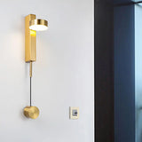 Black/Gold Led Flush Mount Wall Sconce - Sleek & Stylish Metallic Lighting Fixture Gold