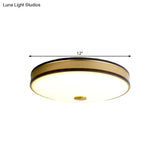Black/Gold Round Led Flush Mount Ceiling Light - 12’/19’/15.5’ Diameter Perfect For Bedrooms