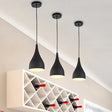 Black Metal Industrial Circle Pendant Ceiling Light Fixture 1 /